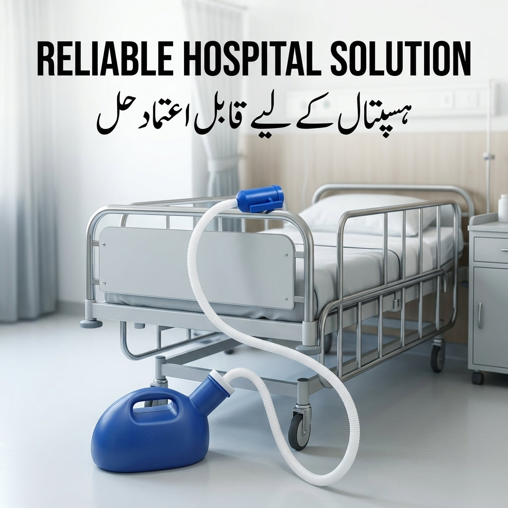 Portable Urine Bottle for Men with Flexible Tube for Senior Care & Travel