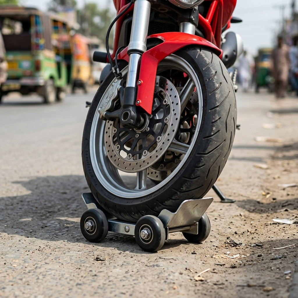 Bike Puncture Wheel Puller – Moving Trolley