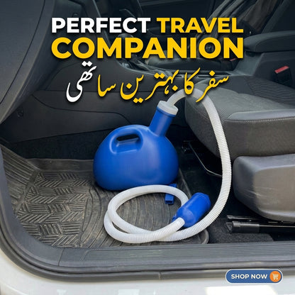 Portable Urine Bottle for Men with Flexible Tube for Senior Care & Travel